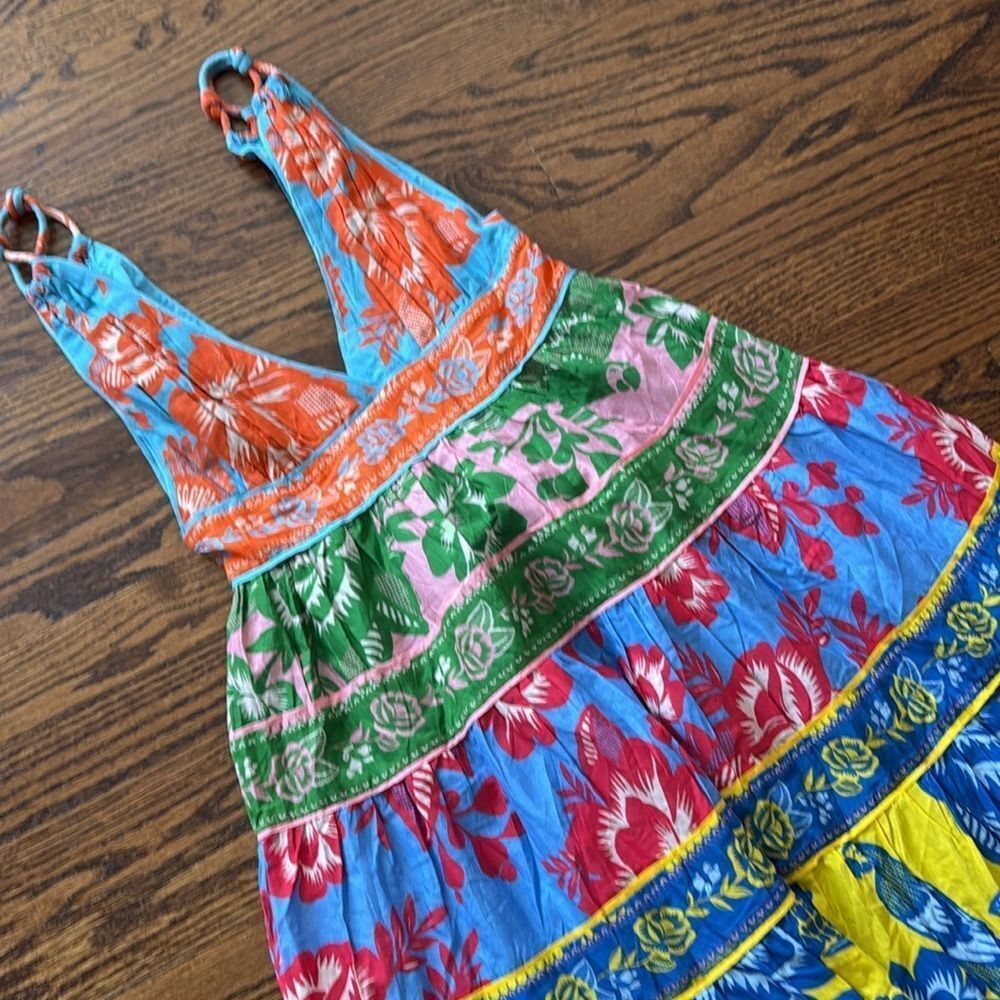 Anthropologie Sleeves V Neck Dress by Farm Rio - Picture 3 of 6